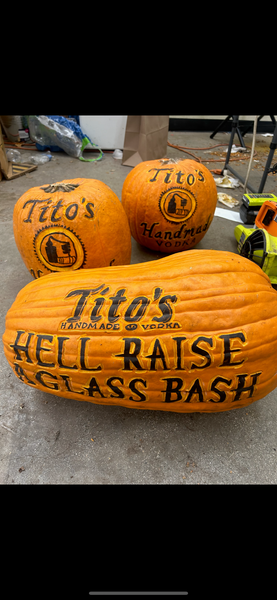Custom Carved Pumpkin