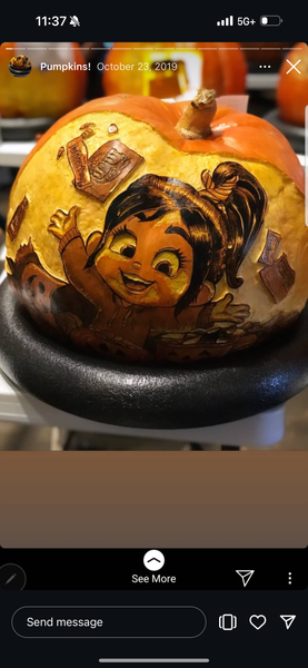 Custom Carved Pumpkin