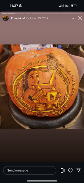 Custom Carved Pumpkin