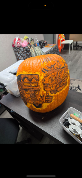 Custom Carved Pumpkin